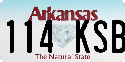 AR license plate 114KSB