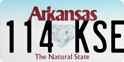 AR license plate 114KSE