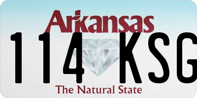 AR license plate 114KSG
