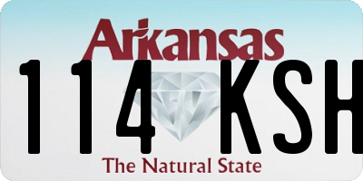 AR license plate 114KSH