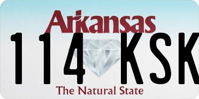 AR license plate 114KSK