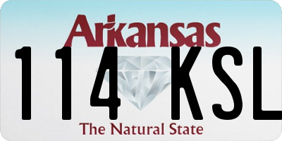 AR license plate 114KSL