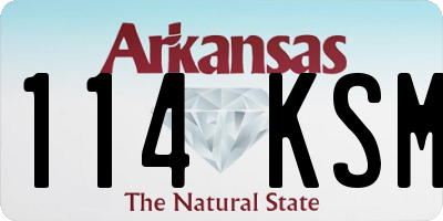 AR license plate 114KSM