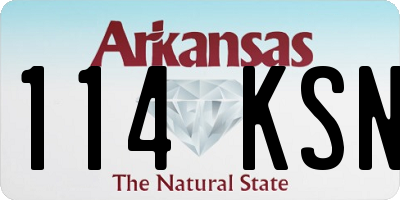 AR license plate 114KSN