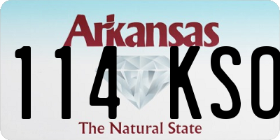 AR license plate 114KSO