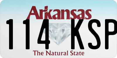 AR license plate 114KSP