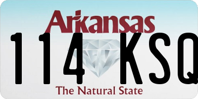 AR license plate 114KSQ