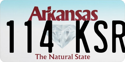 AR license plate 114KSR
