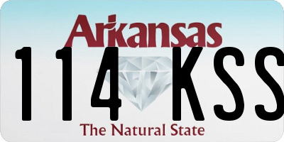 AR license plate 114KSS