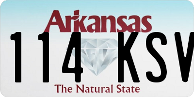 AR license plate 114KSV