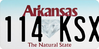 AR license plate 114KSX