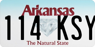 AR license plate 114KSY