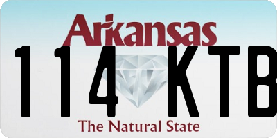 AR license plate 114KTB