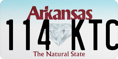 AR license plate 114KTC