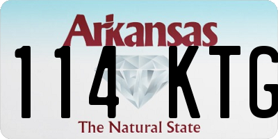 AR license plate 114KTG