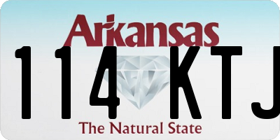 AR license plate 114KTJ