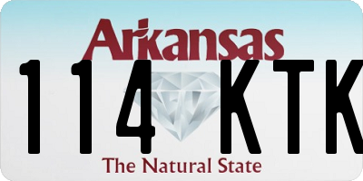 AR license plate 114KTK