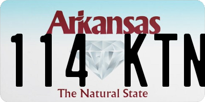 AR license plate 114KTN