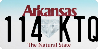 AR license plate 114KTQ