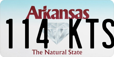 AR license plate 114KTS