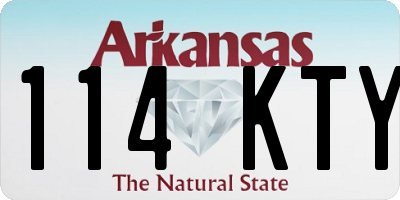 AR license plate 114KTY