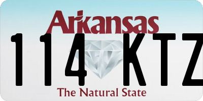 AR license plate 114KTZ