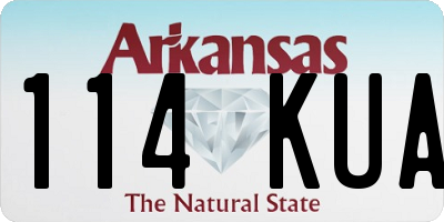 AR license plate 114KUA