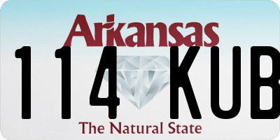 AR license plate 114KUB