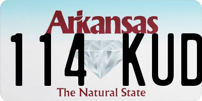 AR license plate 114KUD
