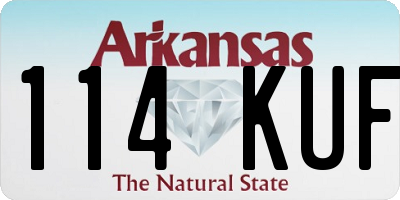 AR license plate 114KUF