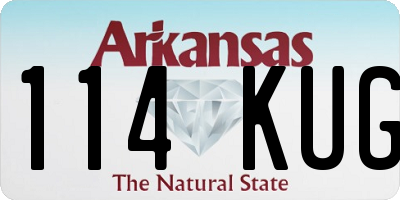 AR license plate 114KUG