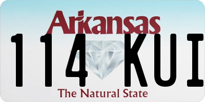 AR license plate 114KUI