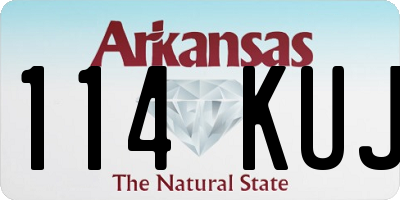AR license plate 114KUJ