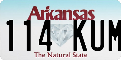 AR license plate 114KUM