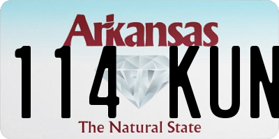 AR license plate 114KUN