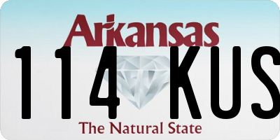 AR license plate 114KUS
