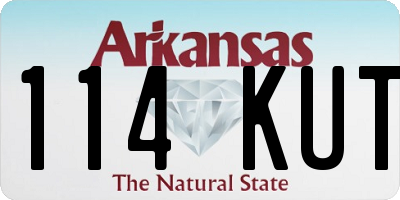 AR license plate 114KUT