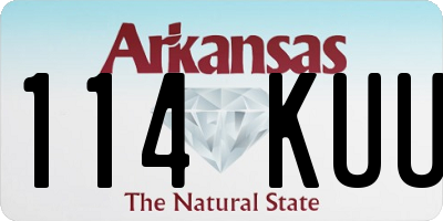 AR license plate 114KUU