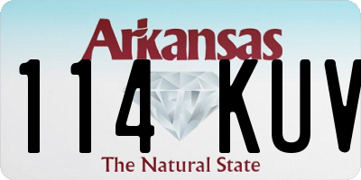 AR license plate 114KUV