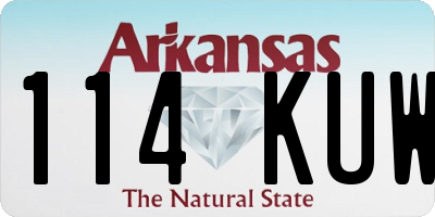 AR license plate 114KUW