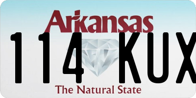 AR license plate 114KUX