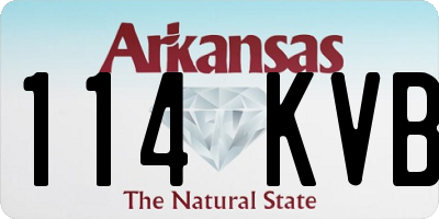 AR license plate 114KVB