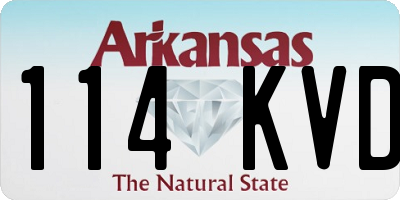 AR license plate 114KVD