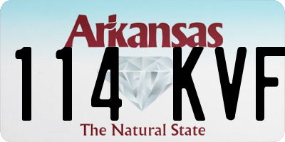 AR license plate 114KVF