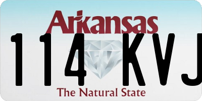 AR license plate 114KVJ