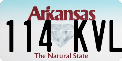 AR license plate 114KVL