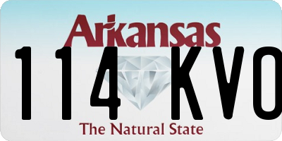 AR license plate 114KVO