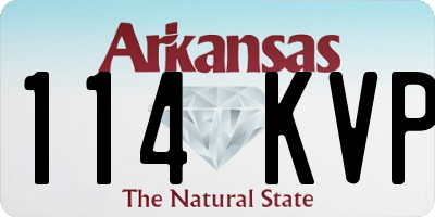 AR license plate 114KVP