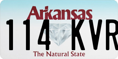 AR license plate 114KVR