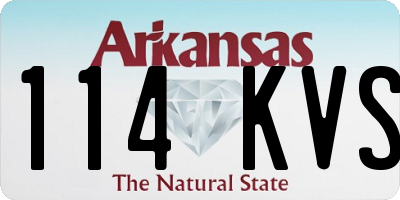 AR license plate 114KVS